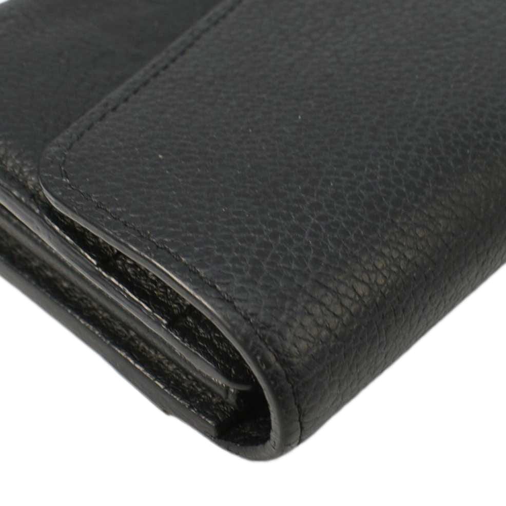 LOUIS VUITTON Sarah Monogram Empreinte Leather Wallet Black