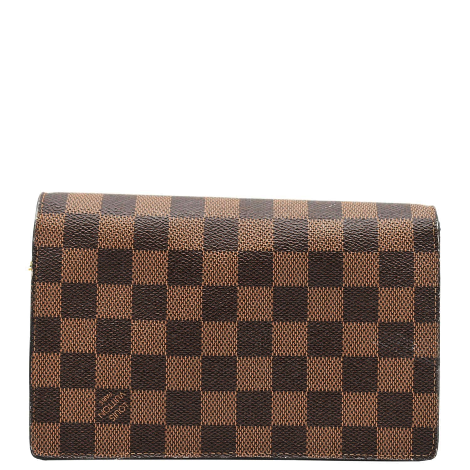 LOUIS VUITTON Vavin PM Damier Ebene Shoulder Bag Brown