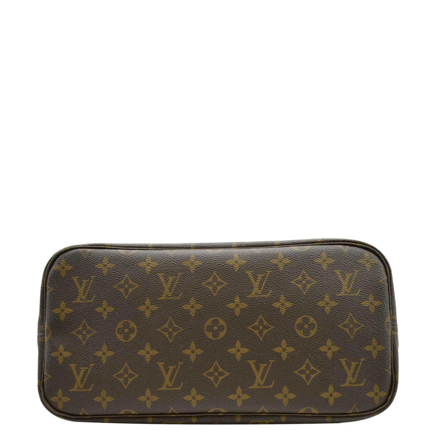 LOUIS VUITTON Neverfull MM Monogram Canvas Shoulder Bag Brown