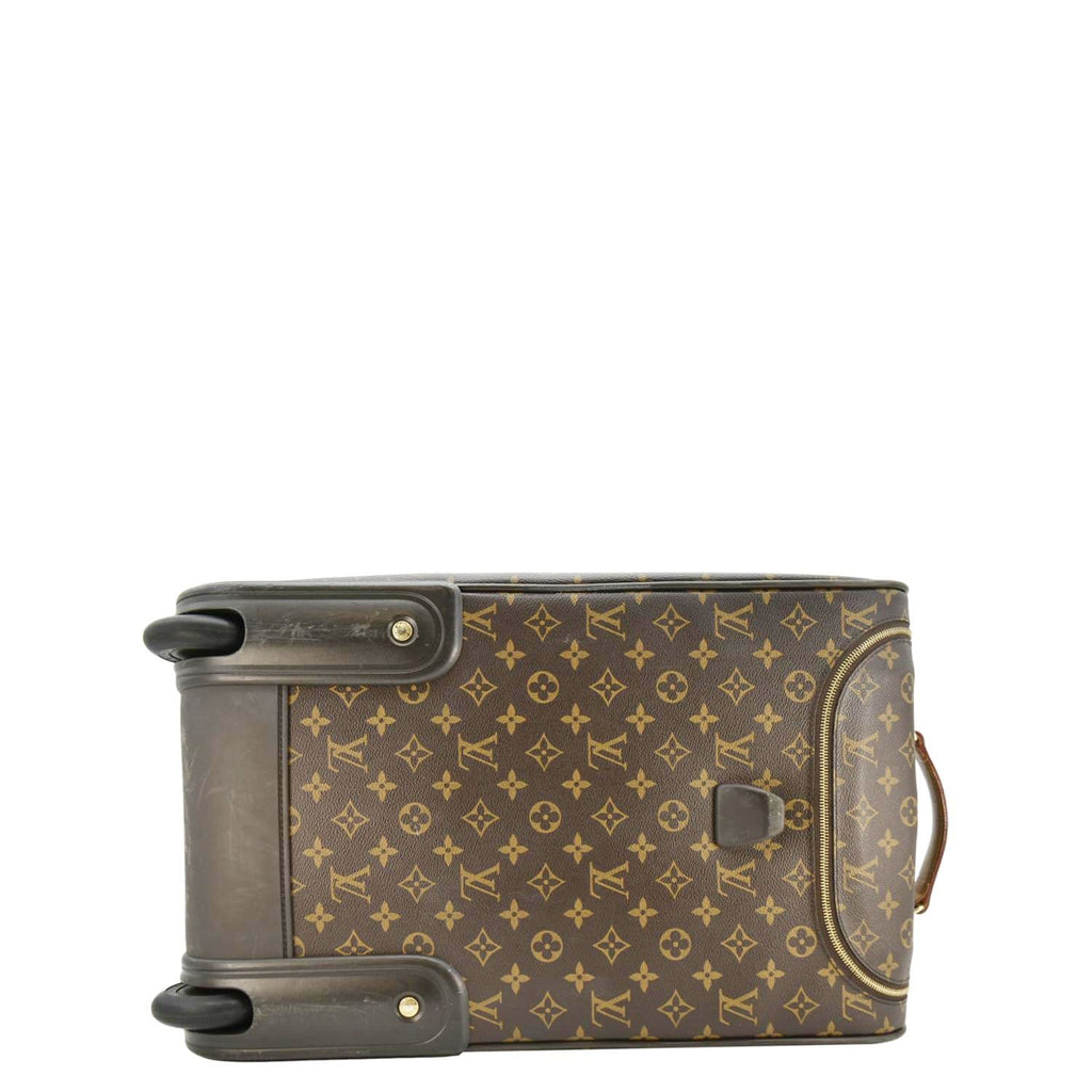LOUIS VUITTON Eole 50 Monogram Canvas Rolling Luggage Bag Brown