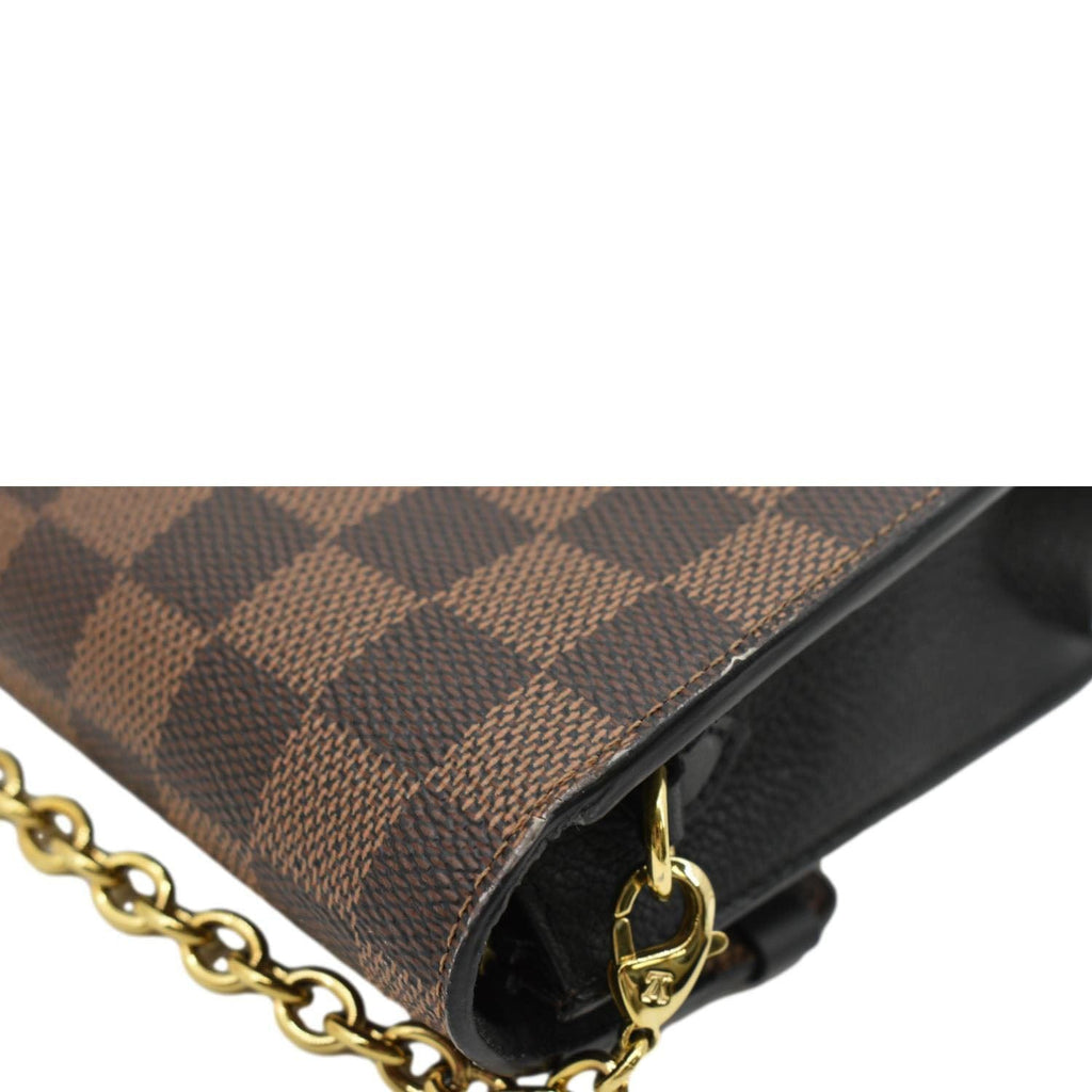 LOUIS VUITTON Vavin PM Damier Ebene Shoulder Bag Brown