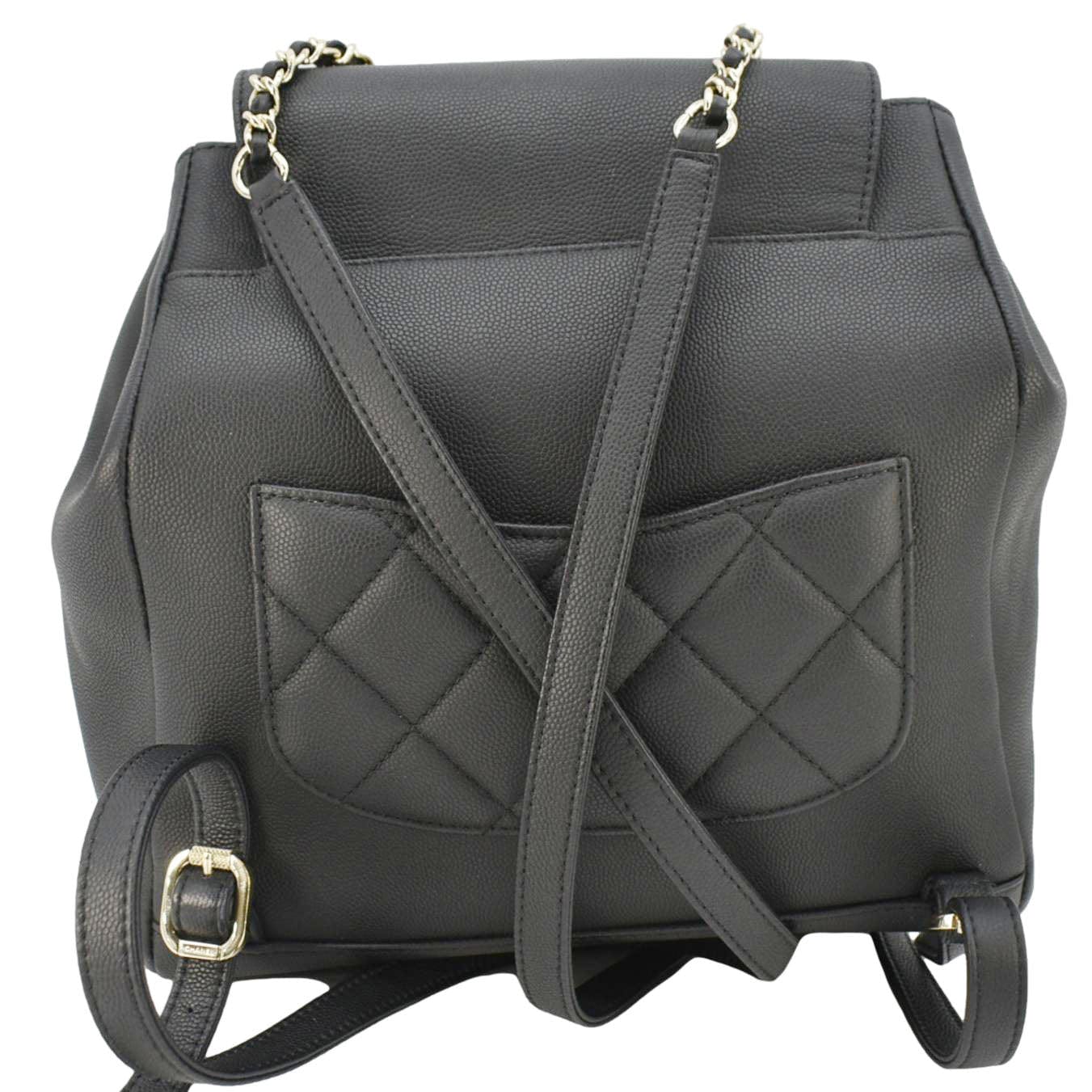 Chanel Business Affinity Caviar Quilted Backpack Black