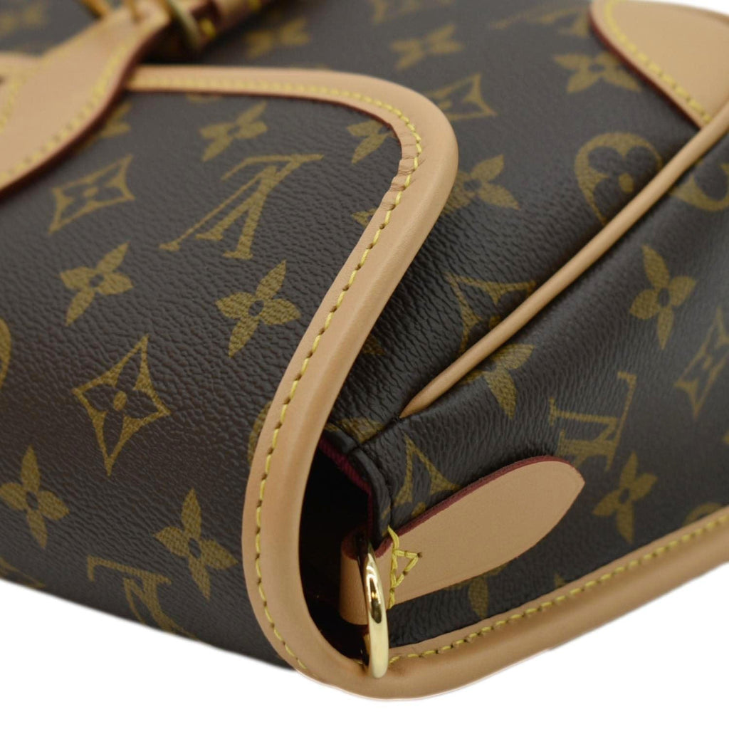 LOUIS VUITTON Diane Monogram Canvas Shoulder Bag Brown