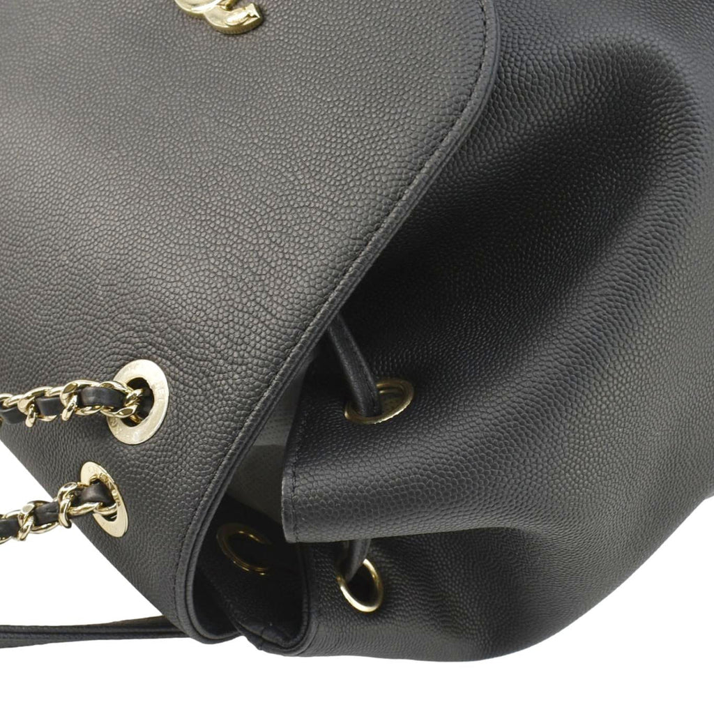 Chanel Business Affinity Caviar Quilted Backpack Black