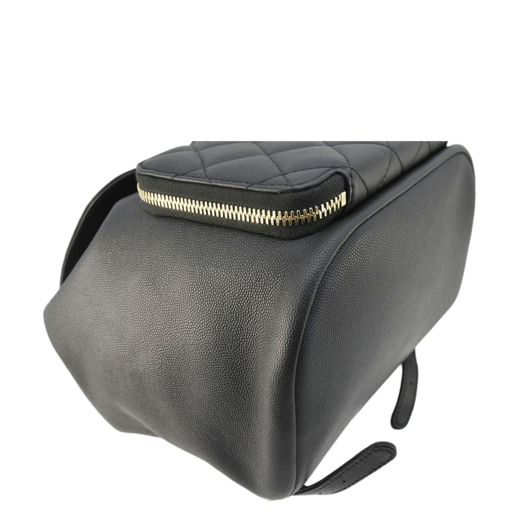 Chanel Business Affinity Caviar Quilted Backpack Black
