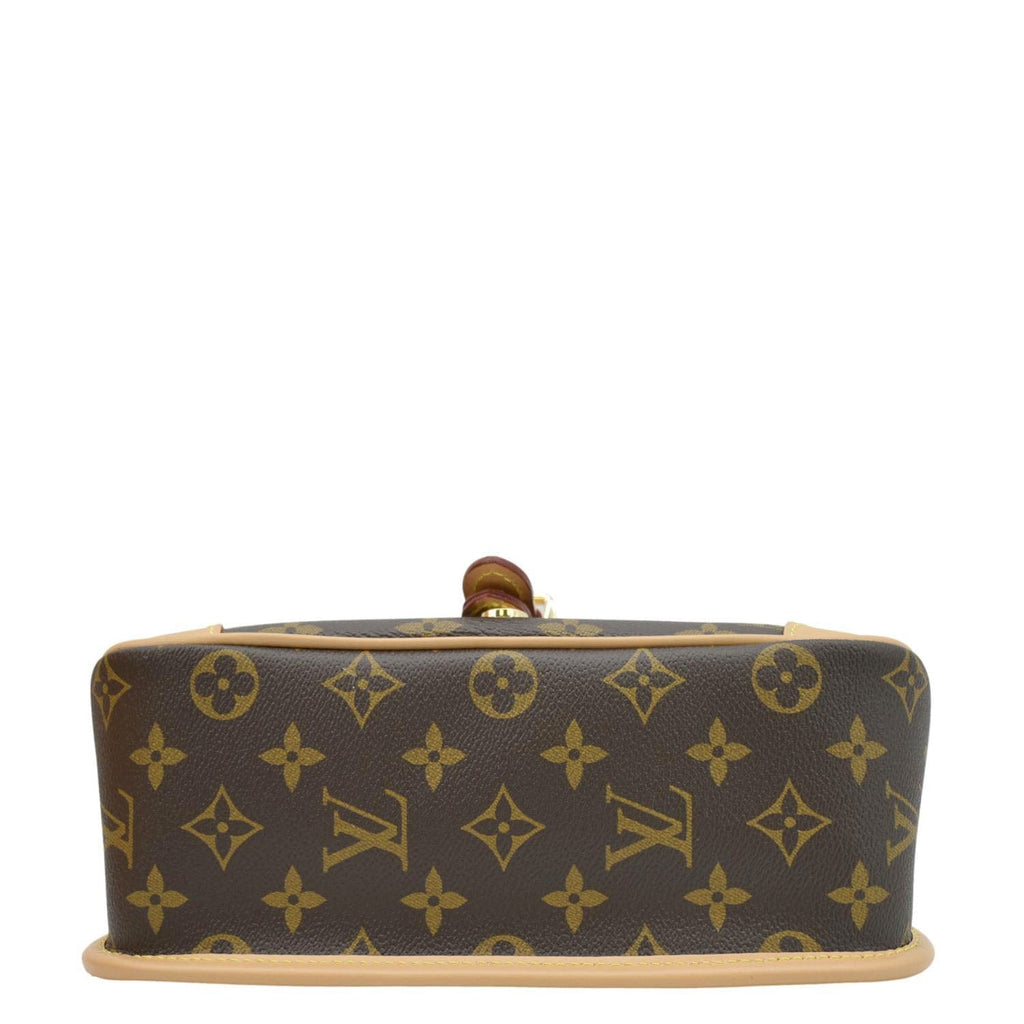 LOUIS VUITTON Diane Monogram Canvas Shoulder Bag Brown