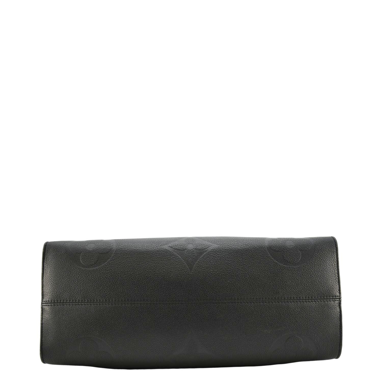 LOUIS VUITTON Onthego GM Monogram Empreinte Leather Tote Bag Black