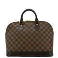 LOUIS VUITTON Alma PM Damier Ebene Satchel Bag Brown