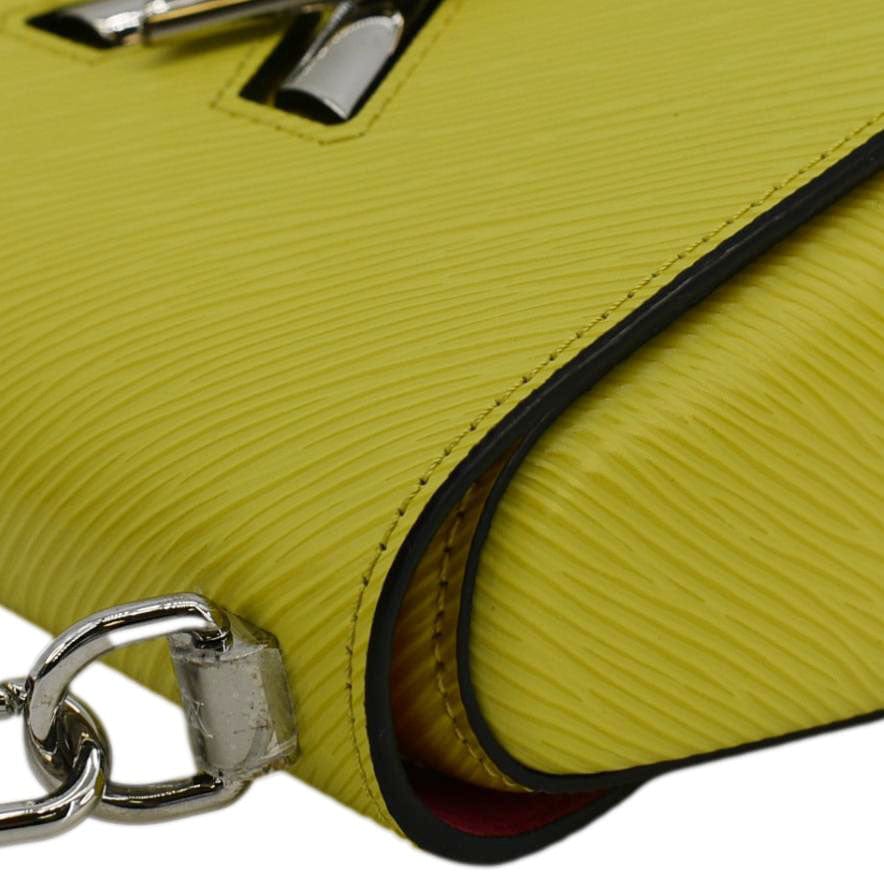LOUIS VUITTON Twist PM Epi Leather Crossbody Bag Yellow