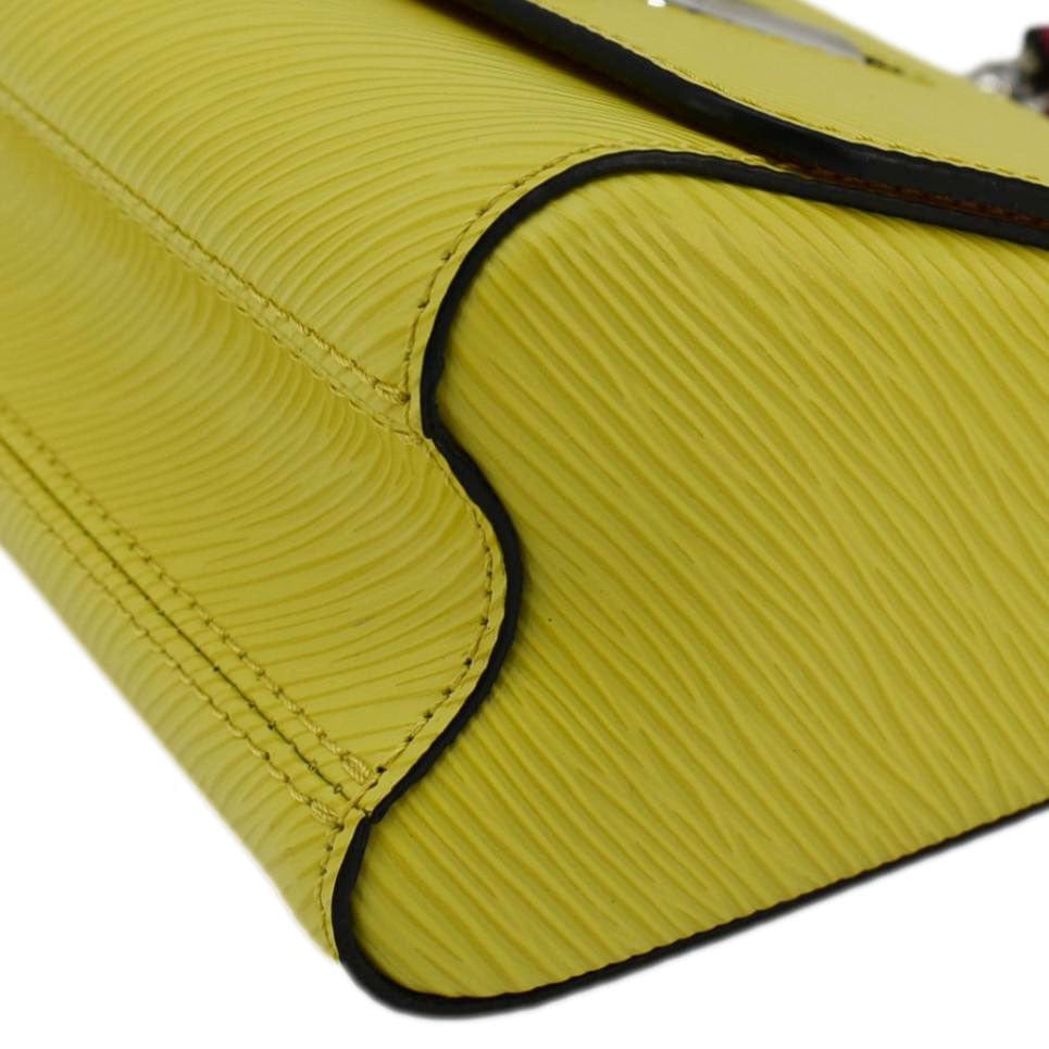 LOUIS VUITTON Twist PM Epi Leather Crossbody Bag Yellow