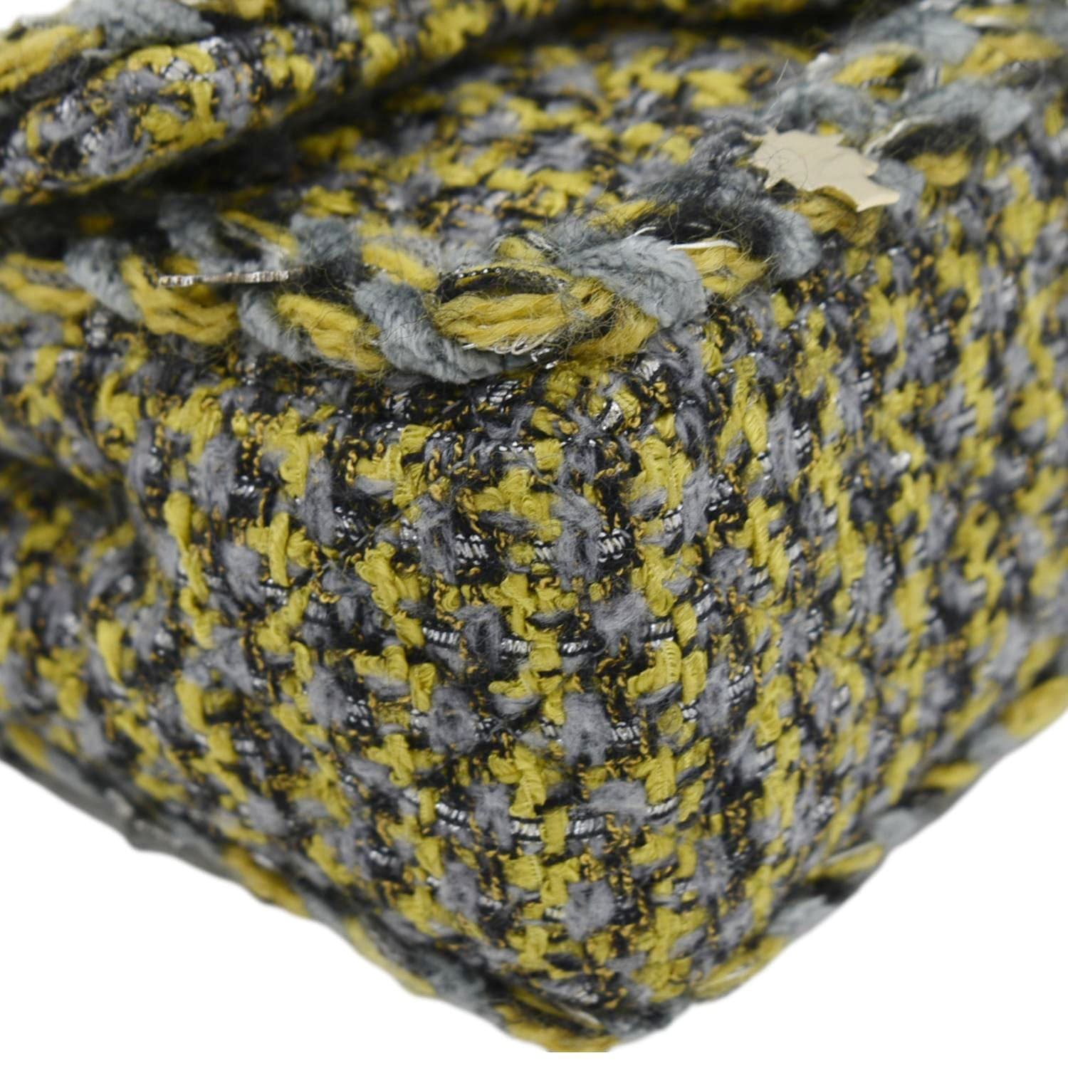 Chanel Braided Charms Tweed Small Flap Crossbody Bag Multicolor