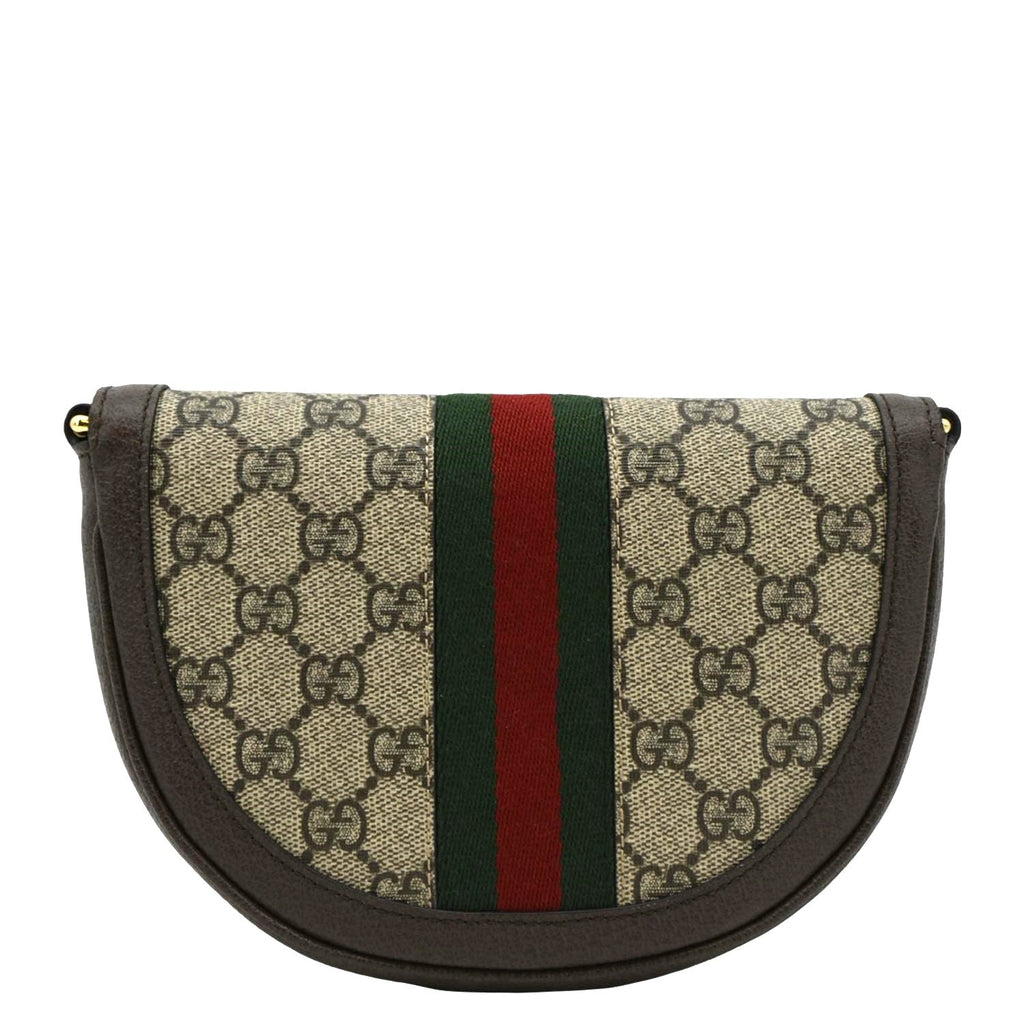 GUCCI Ophidia Mini Gucci Supreme Canvas Shoulder Bag Beige 757309