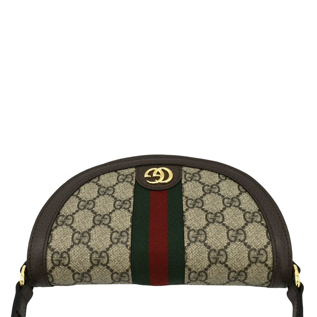 GUCCI Ophidia Mini Gucci Supreme Canvas Shoulder Bag Beige 757309