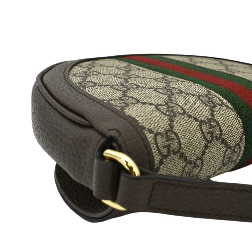 GUCCI Ophidia Mini Gucci Supreme Canvas Shoulder Bag Beige 757309