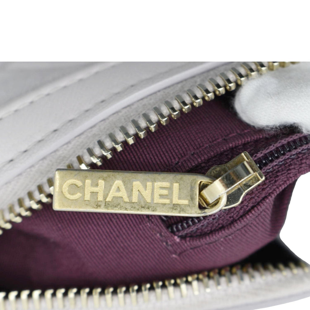 Chanel Fashion Therapy Bowling Small Quilted Leather Crossbody Bag Light Pink