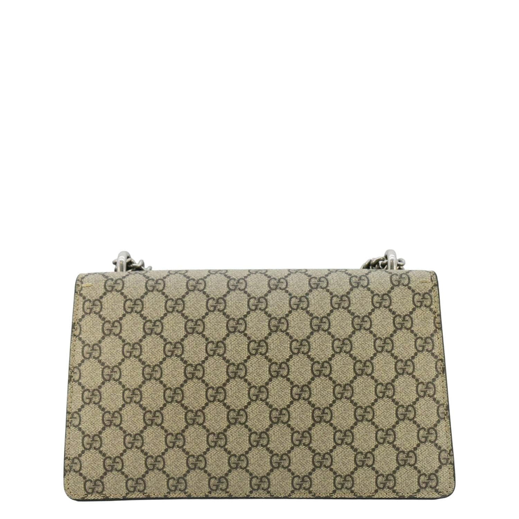 GUCCI Dionysus Small Gucci Supreme Canvas Shoulder Bag Beige 400249