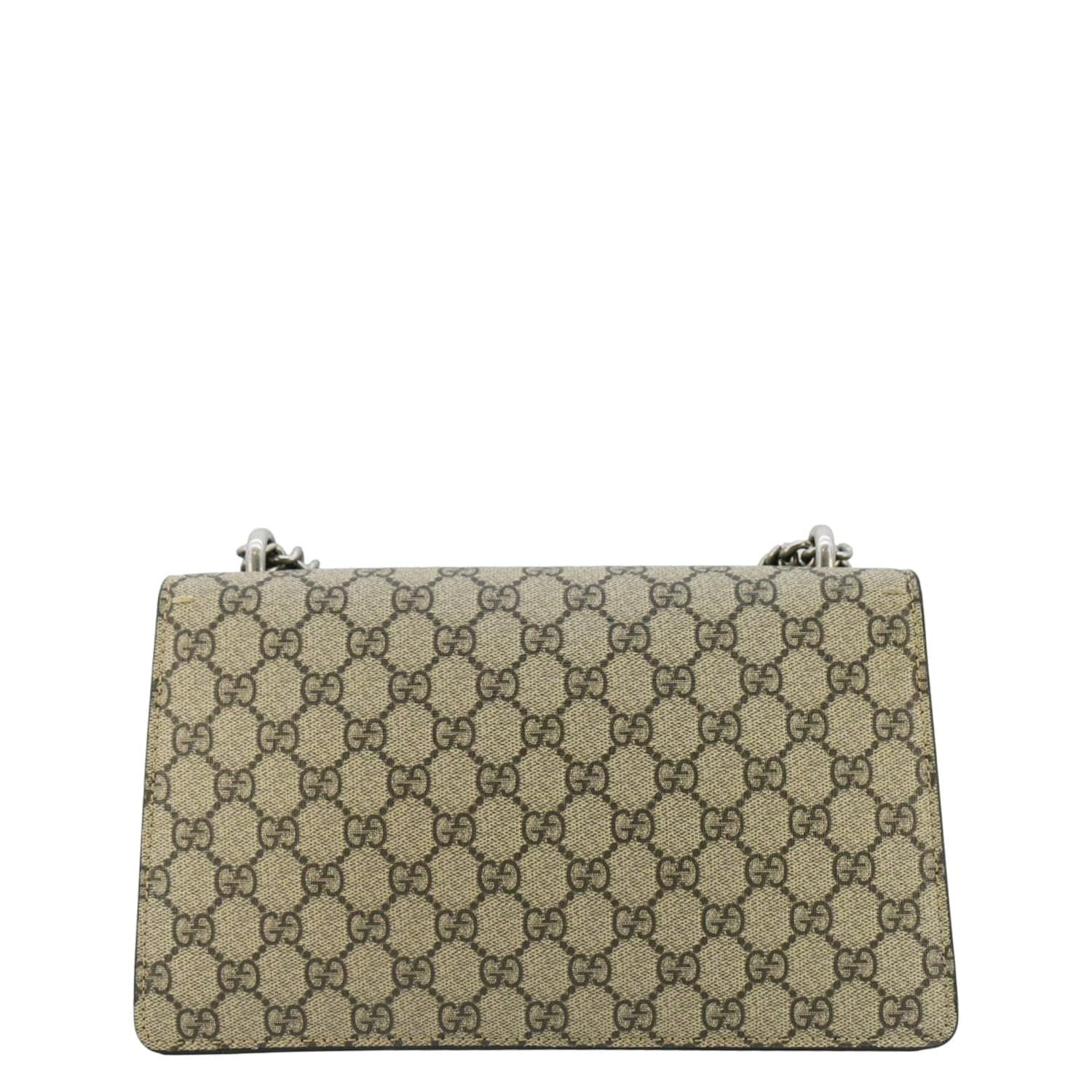 GUCCI Dionysus Small Gucci Supreme Canvas Shoulder Bag Beige 400249