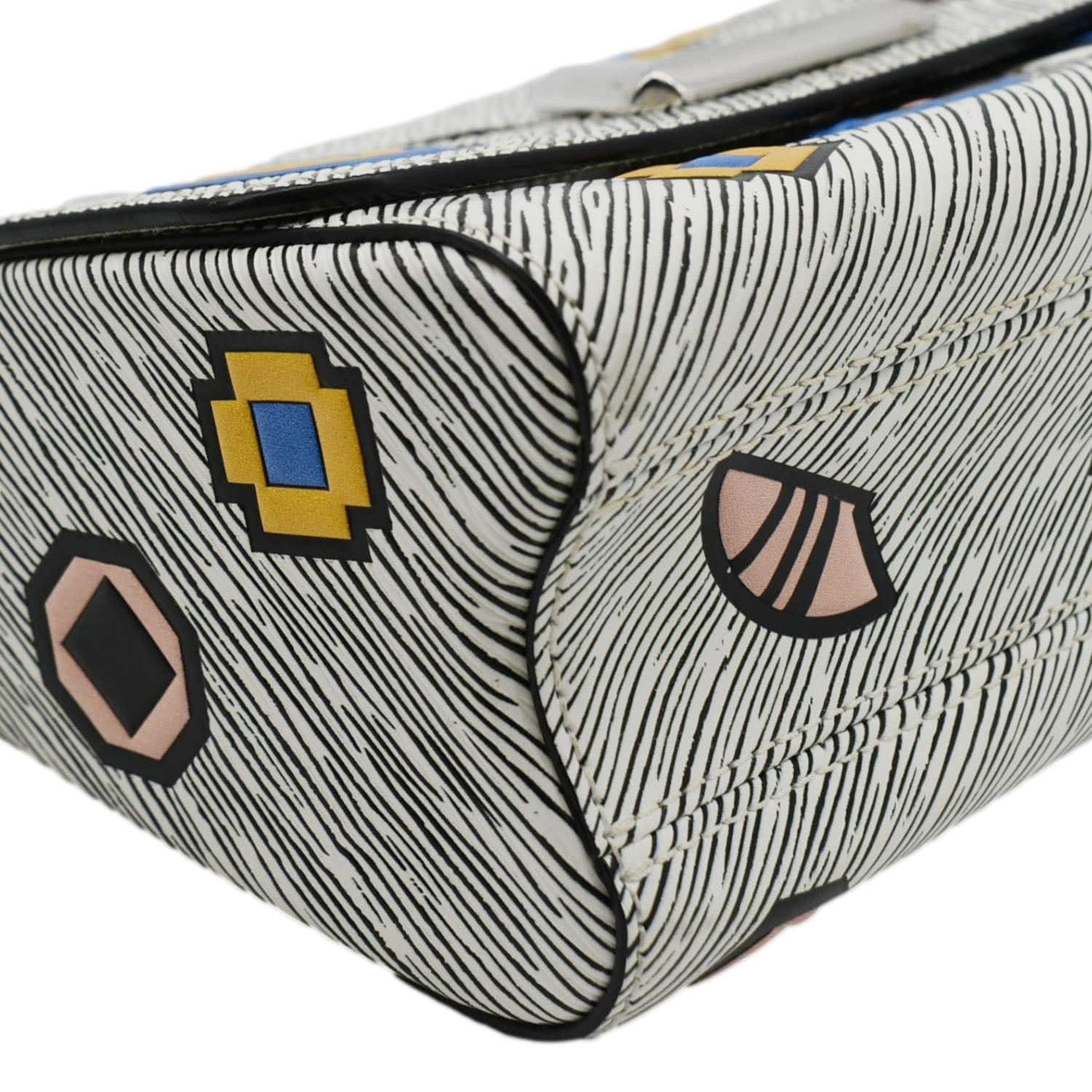 LOUIS VUITTON Twist Azteque MM Epi Leather Shoulder Bag White