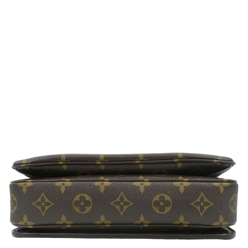LOUIS VUITTON Metis Pochette Monogram Canvas Crossbody Bag Brown