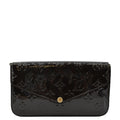 LOUIS VUITTON Felicie Pochette Monogram Vernis Crossbody Bag Amarante