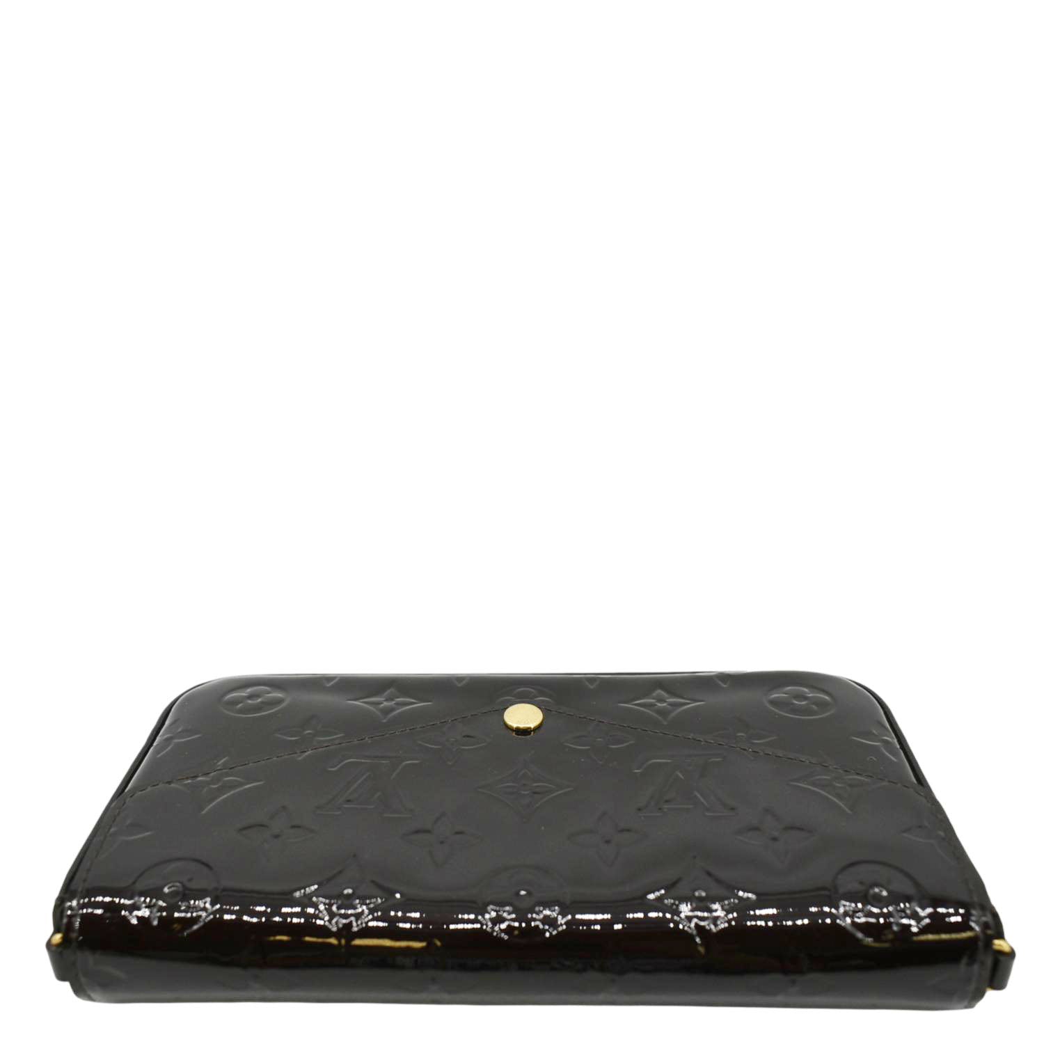 LOUIS VUITTON Felicie Pochette Monogram Vernis Crossbody Bag Amarante