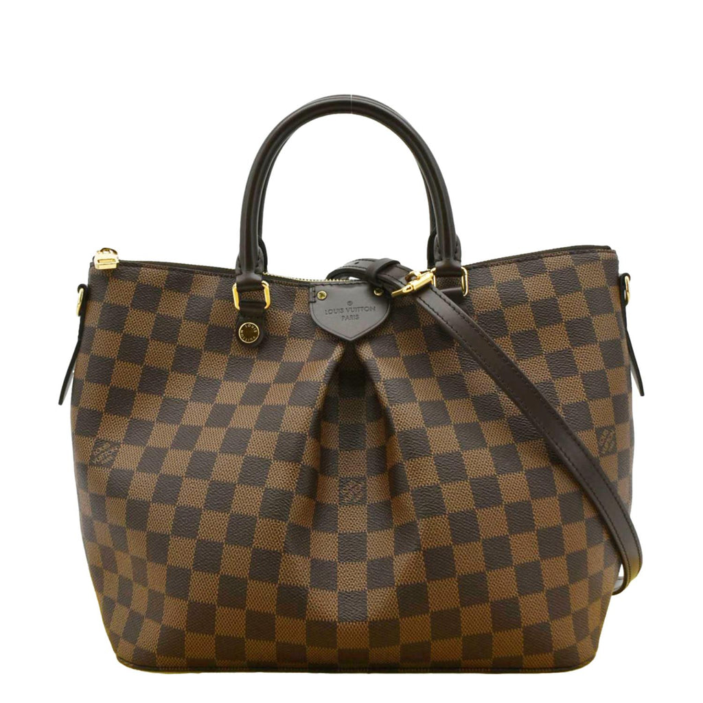 LOUIS VUITTON Siena MM Damier Ebene Shoulder Bag Brown