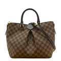 LOUIS VUITTON Siena MM Damier Ebene Shoulder Bag Brown