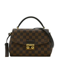LOUIS VUITTON Croisette Damier Ebene Crossbody Bag Brown