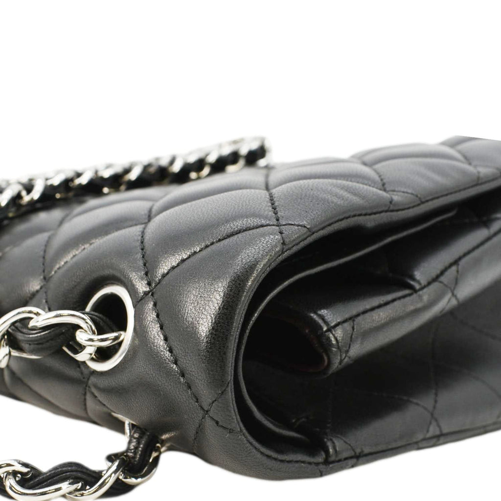 Chanel Classic Maxi Double Flap Quilted Leather Crossbody Bag Black