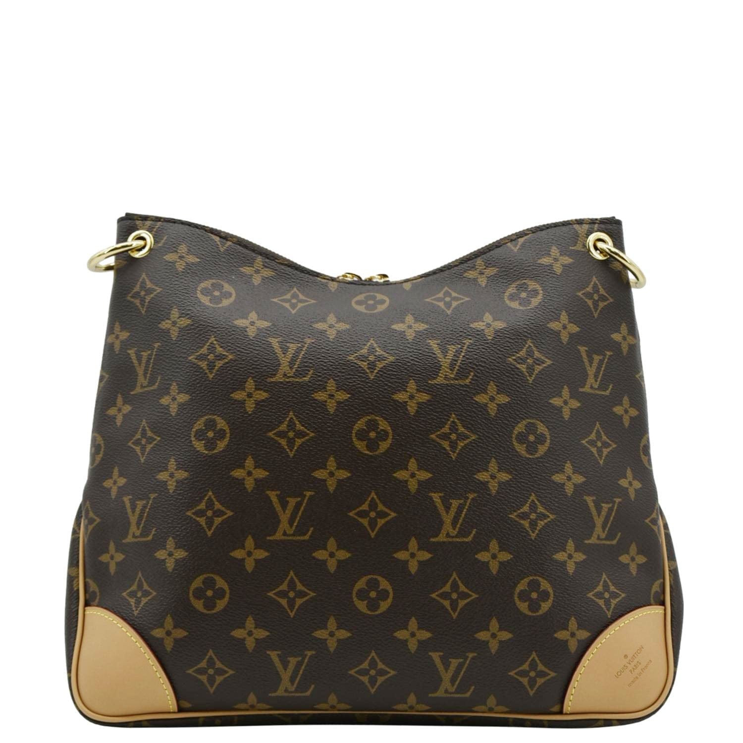 LOUIS VUITTON Odeon NM MM Monogram Canvas Shoulder Bag Brown