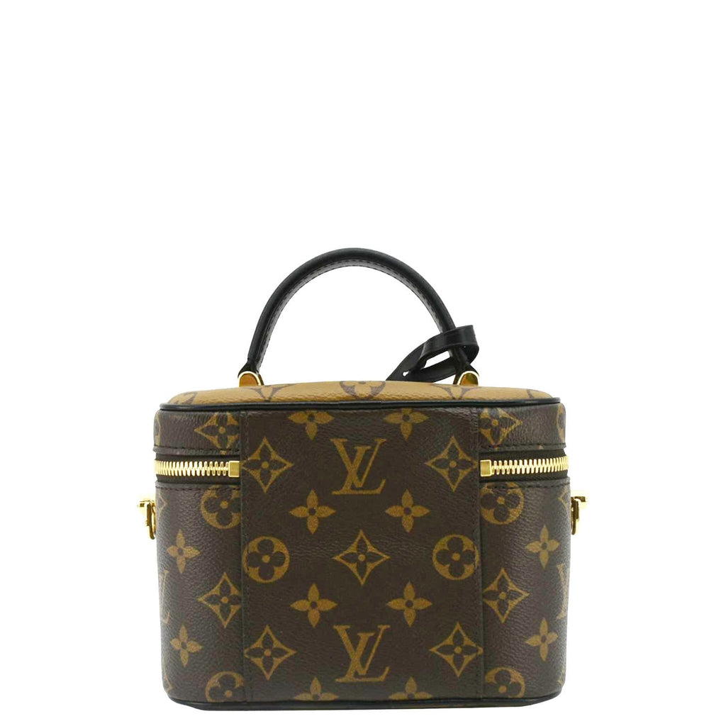LOUIS VUITTON Vanity PM Monogram Reverse Canvas Crossbody Bag Brown