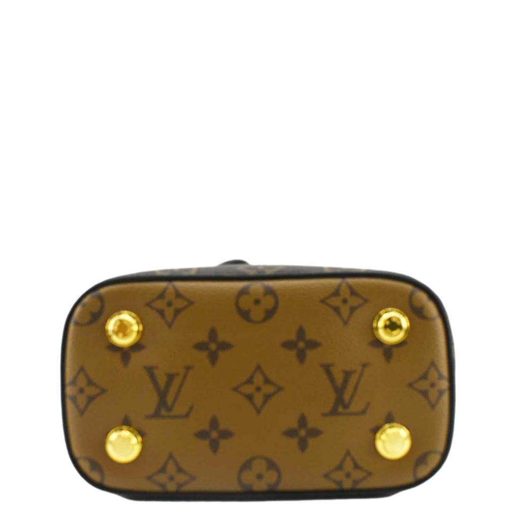 LOUIS VUITTON Vanity PM Monogram Reverse Canvas Crossbody Bag Brown