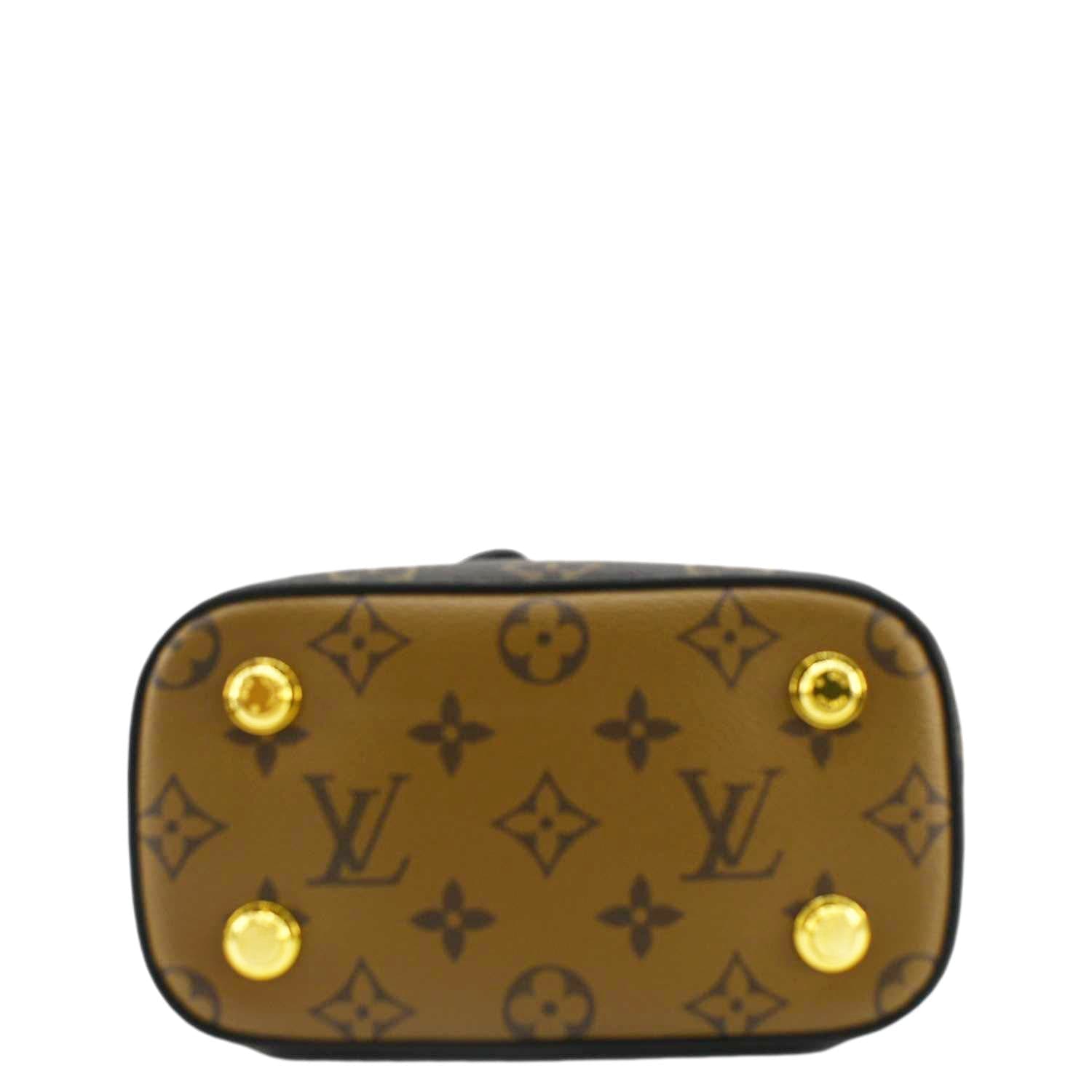 LOUIS VUITTON Vanity PM Monogram Reverse Canvas Crossbody Bag Brown
