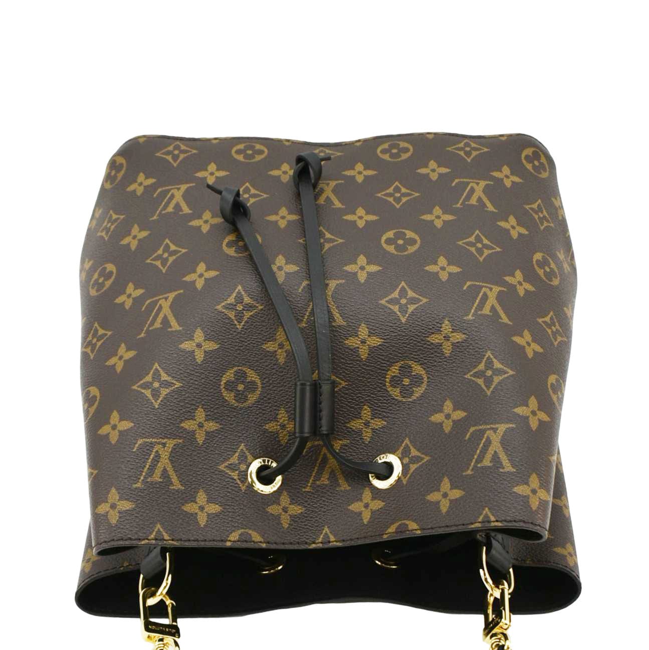 LOUIS VUITTON Neonoe Monogram Canvas Shoulder Bag Black