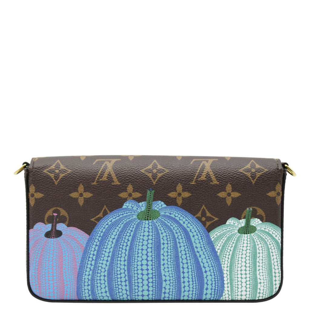 LOUIS VUITTON LV x YK Monogram Pumpkin Pochette Felicie Shoulder Bag Multicolor
