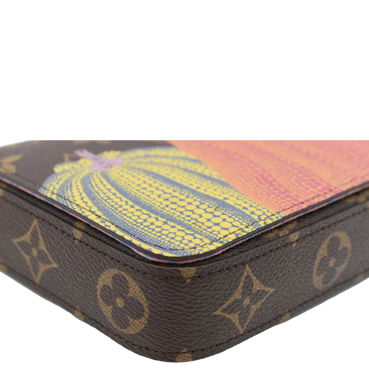 LOUIS VUITTON LV x YK Monogram Pumpkin Pochette Felicie Shoulder Bag Multicolor
