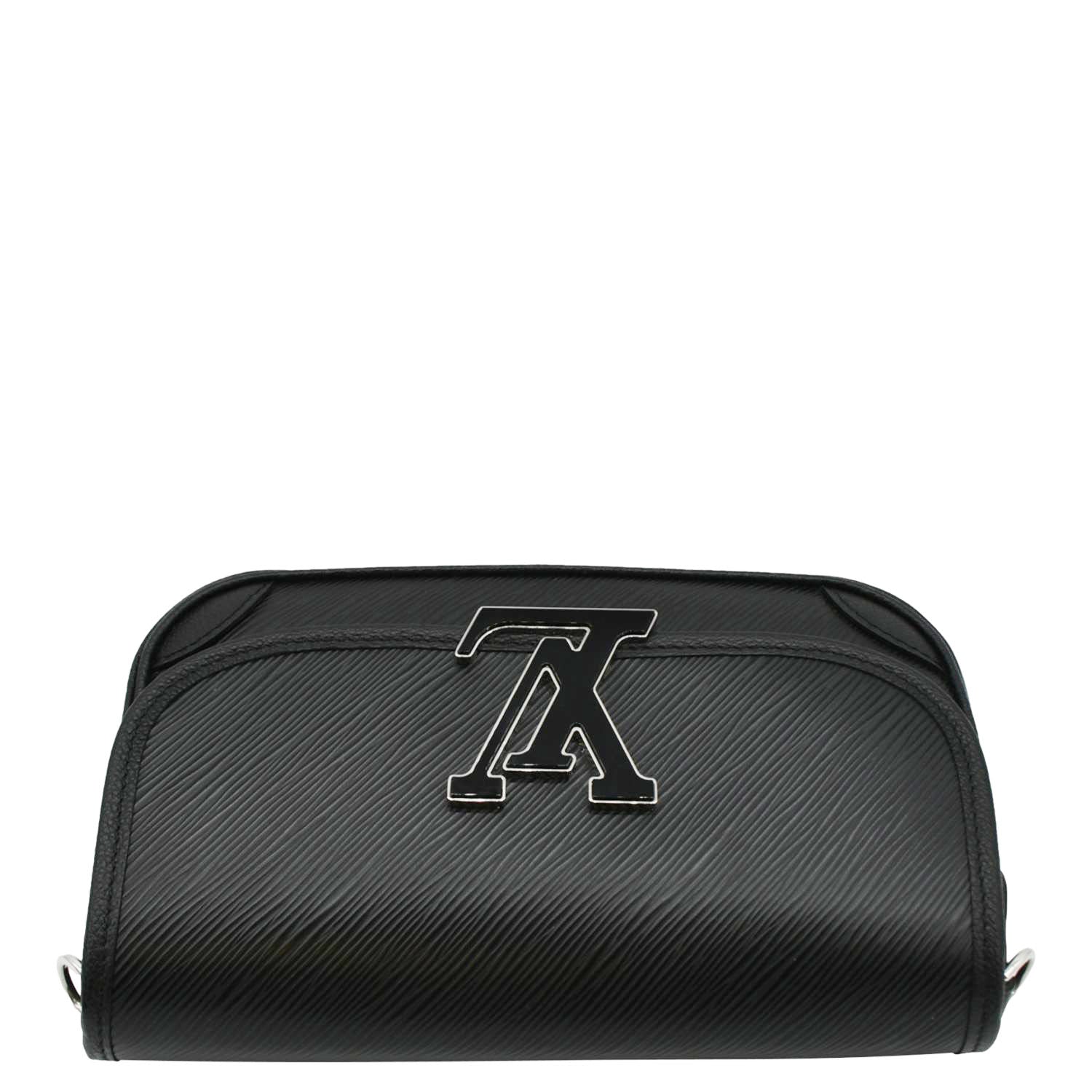 LOUIS VUITTON Buci Epi Grained Leather Shoulder Bag Black