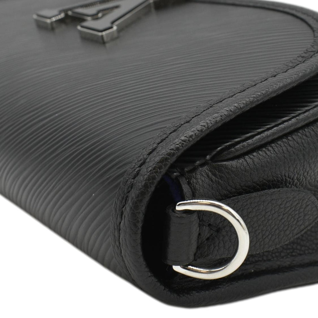 LOUIS VUITTON Buci Epi Grained Leather Shoulder Bag Black