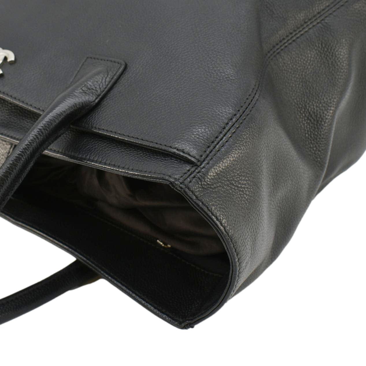 Chanel Executive Cerf Leather Tote Bag Black