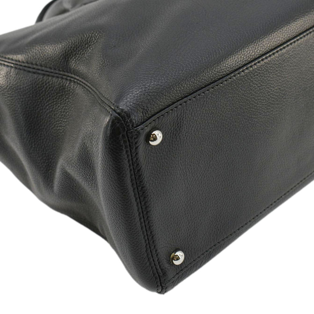 Chanel Executive Cerf Leather Tote Bag Black