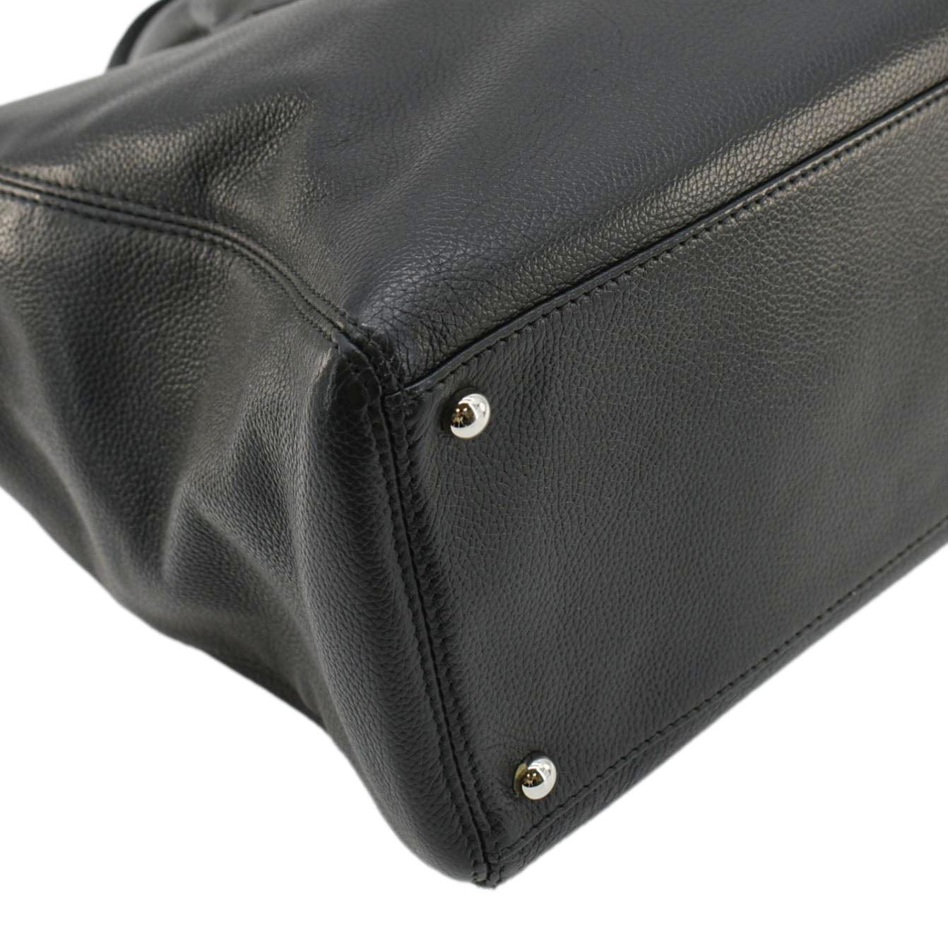 Chanel Executive Cerf Leather Tote Bag Black
