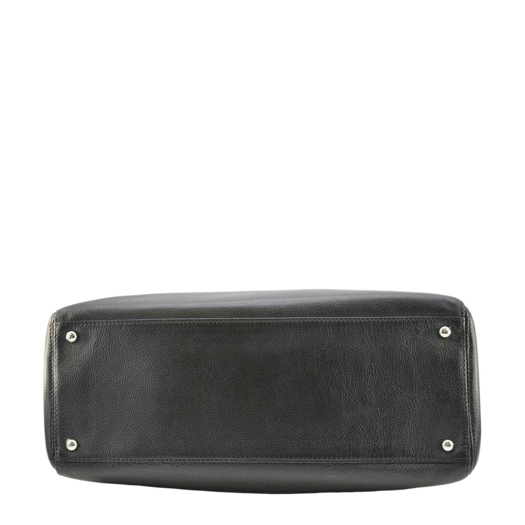Chanel Executive Cerf Leather Tote Bag Black
