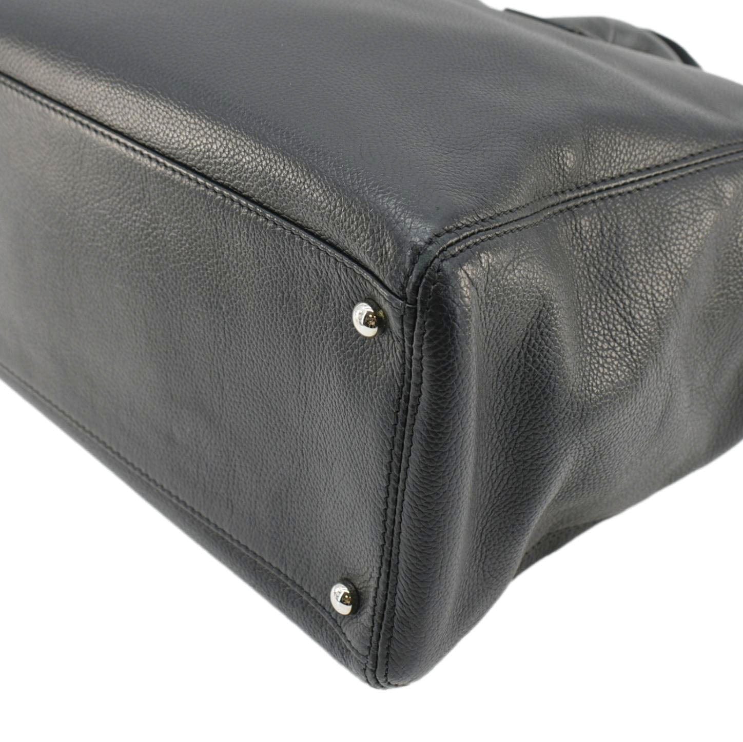 Chanel Executive Cerf Leather Tote Bag Black
