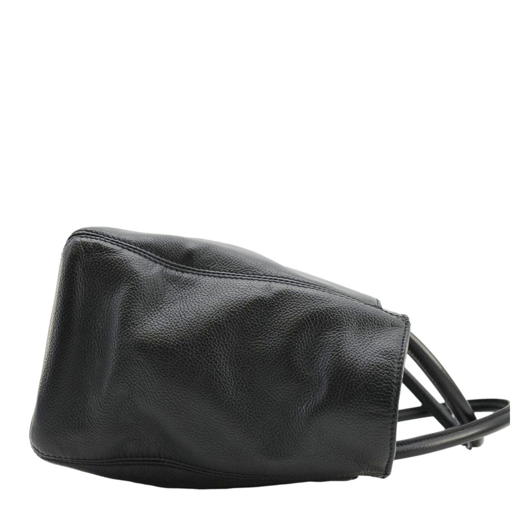 Chanel Executive Cerf Leather Tote Bag Black
