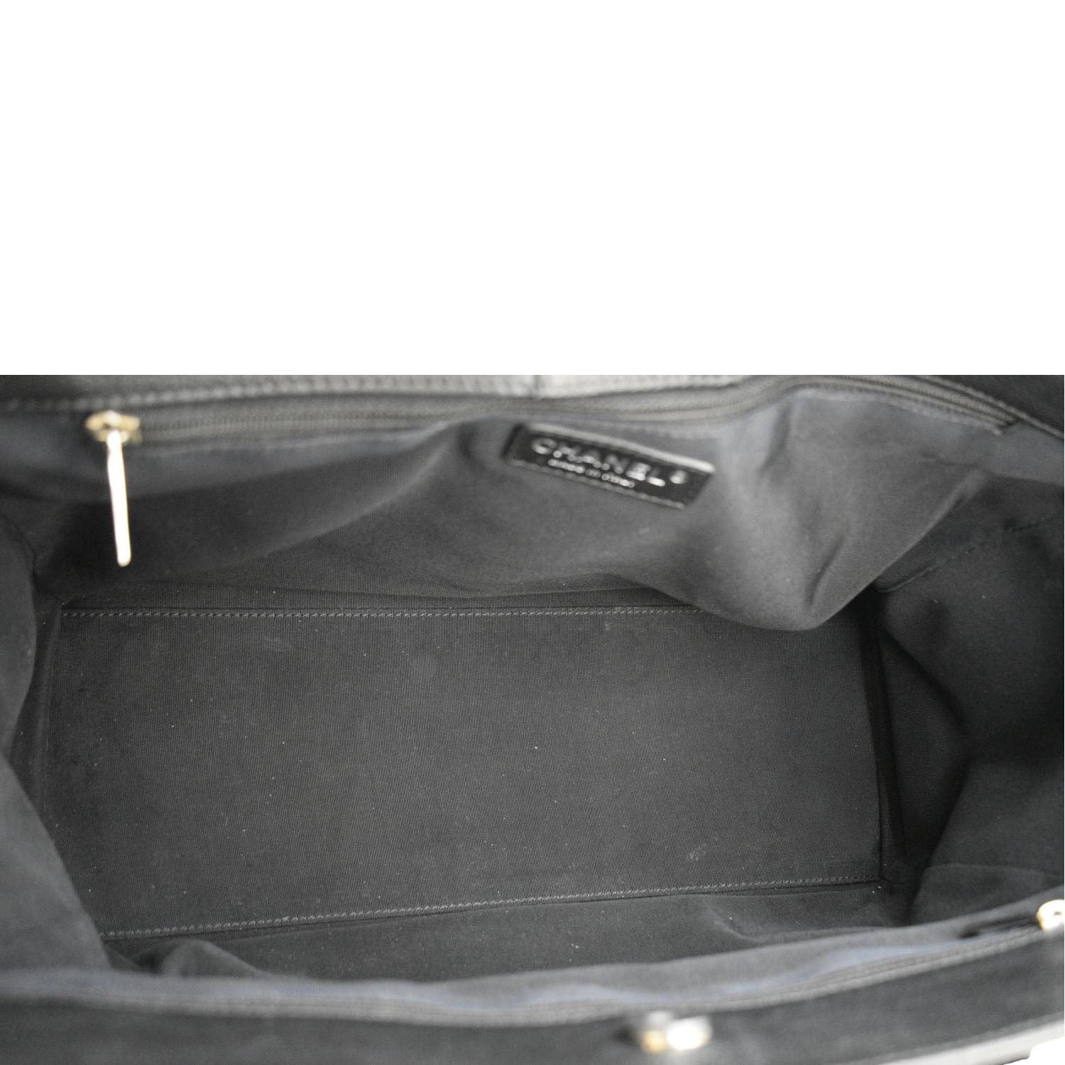 Chanel Executive Cerf Leather Tote Bag Black