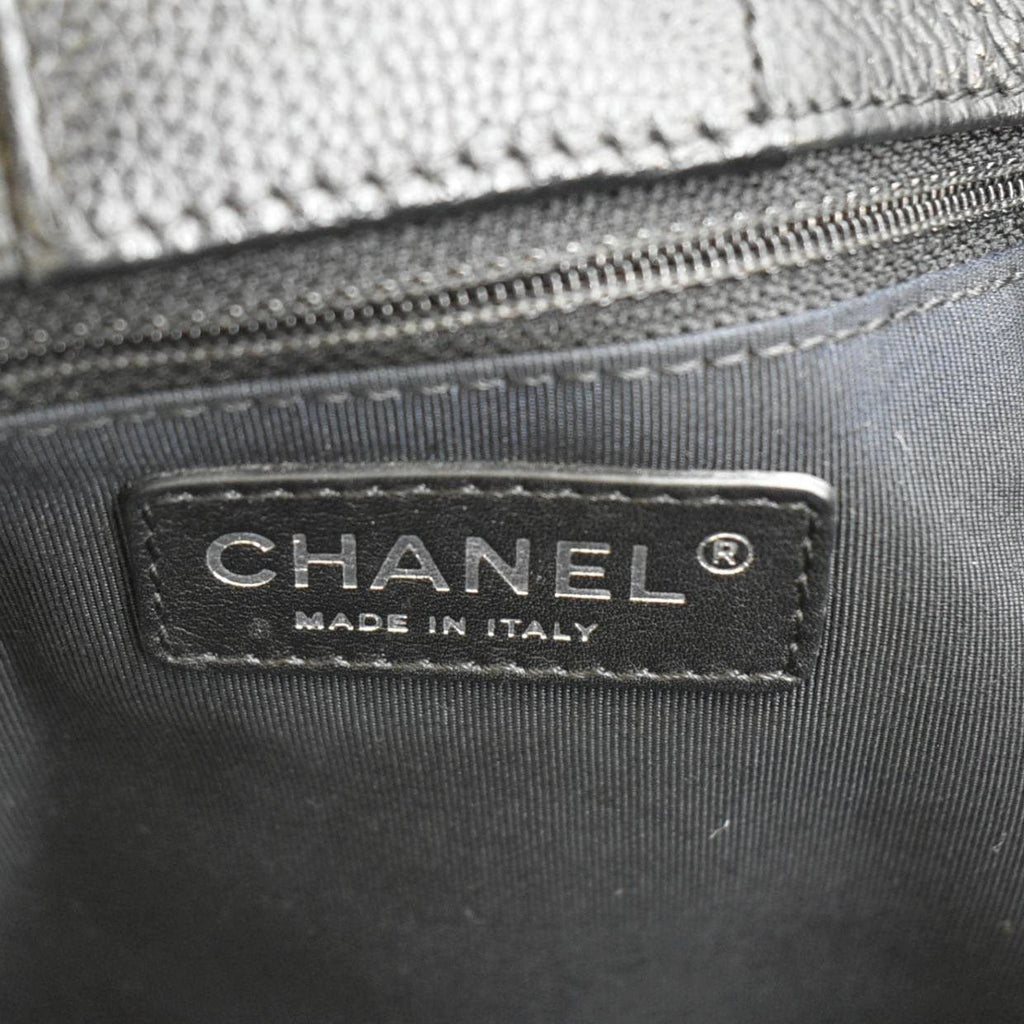 Chanel Executive Cerf Leather Tote Bag Black