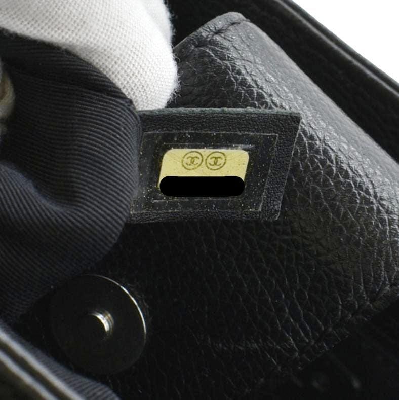 Chanel Executive Cerf Leather Tote Bag Black