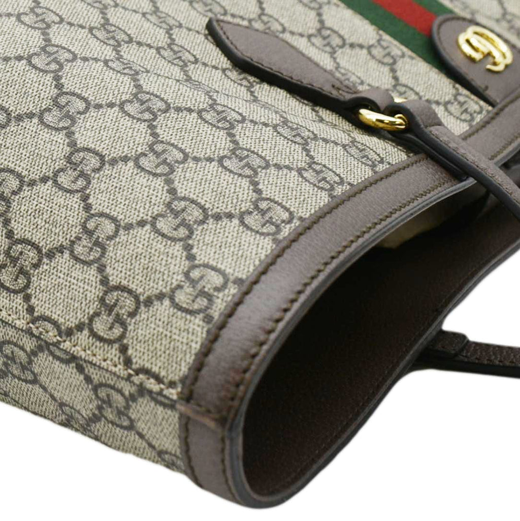 GUCCI Ophidia Medium Gucci Supreme Canvas Tote Bag Beige 631685