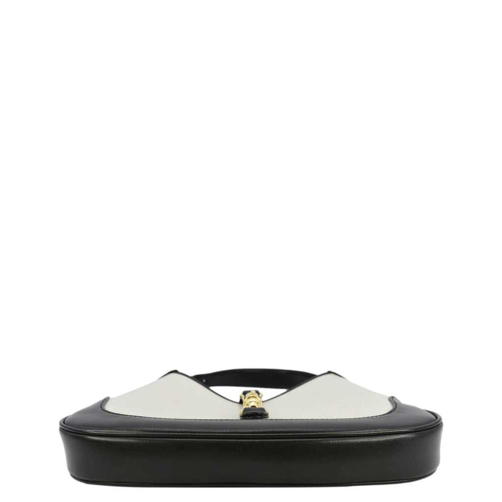 GUCCI Jackie 1961 Small Leather Shoulder Bag White 636706
