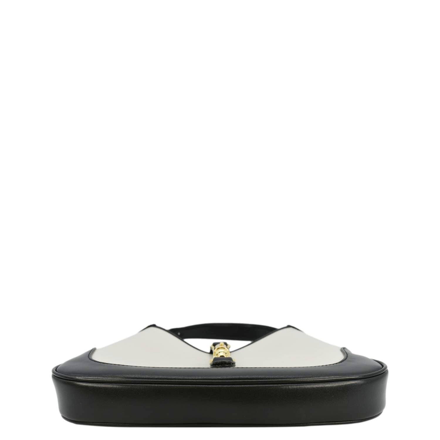 GUCCI Jackie 1961 Small Leather Shoulder Bag White 636706